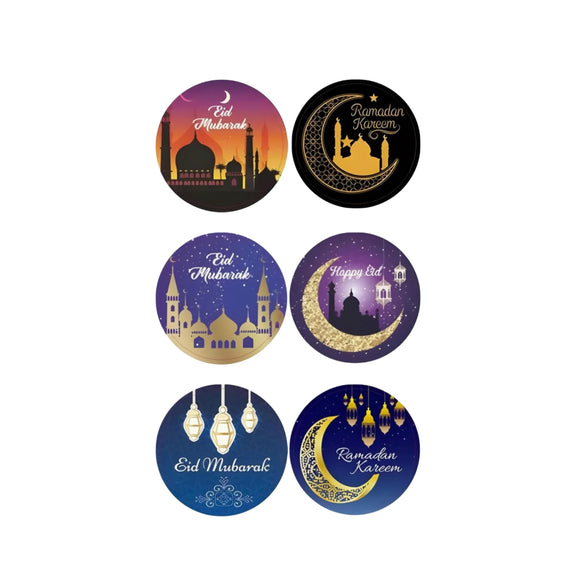 Eid Sticker Round 2.5cm 24pc #3