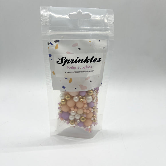 Peachy Gold Mixed Pearls 50g