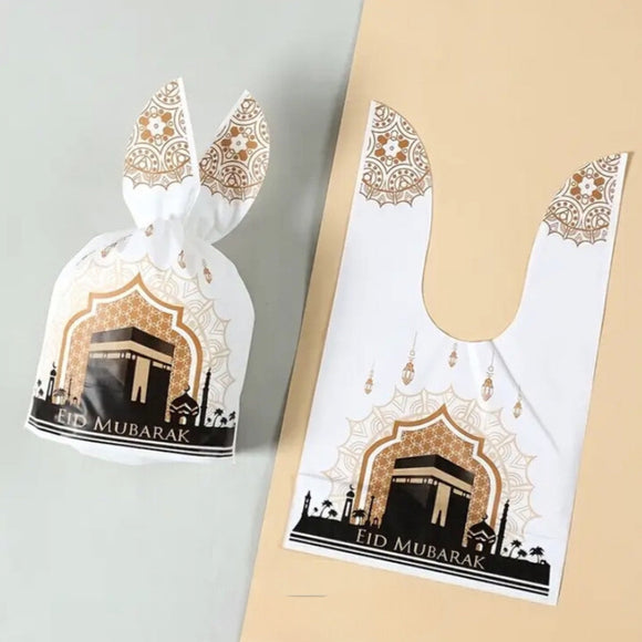 Eid Bunny Ear Plastic Gift bags 5pc #1