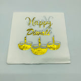 Gold Happy Diwali Serviettes 20pcs