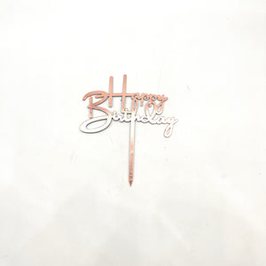 Thin Rose Gold HBD Topper 01