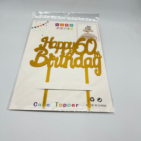 Happy 60th Bday NP Topper 19601