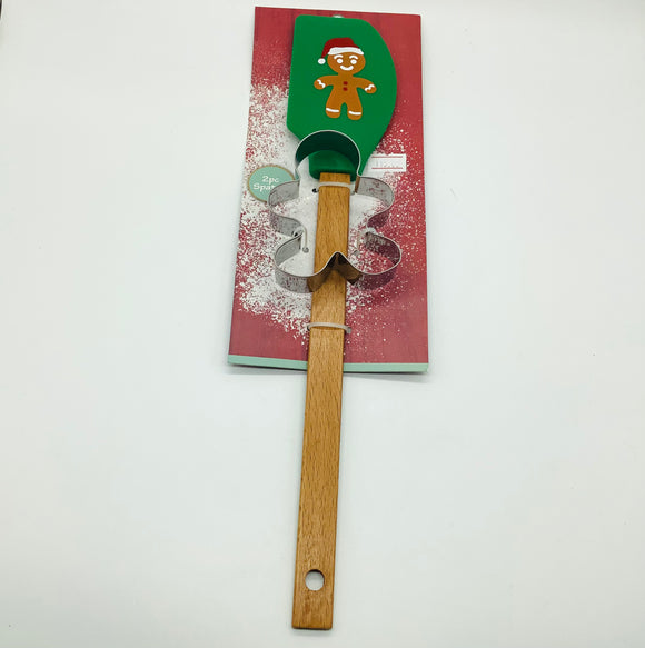 Christmas Spatula & Gingerbread man Cutter