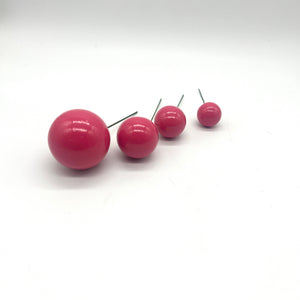 Faux Balls 4pcs Dark Pink