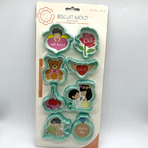 Love Theme Cookie Cutter 8 pcs