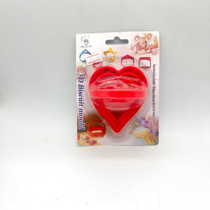 4 pcs Heart Cutter