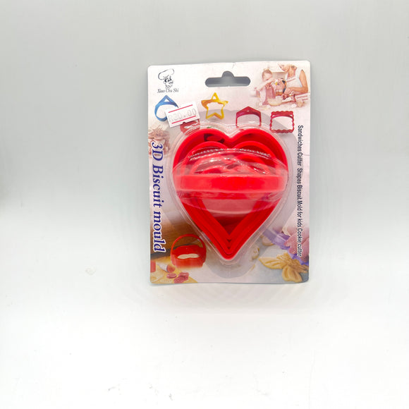 4 pcs Heart Cutter