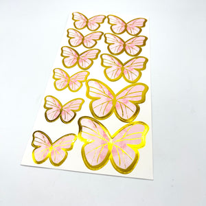 Paper Butterflies with Wire Pink 11s