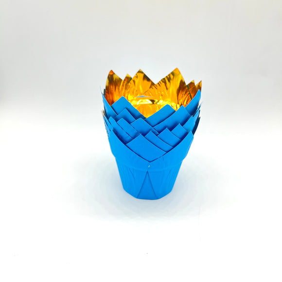 Beik Blue Tulip Cups 12pcs