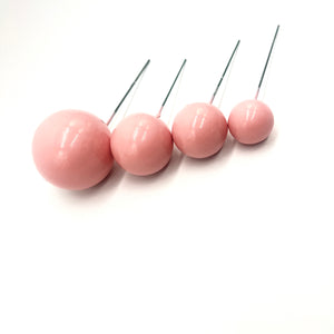 Faux Balls 4pcs Pink