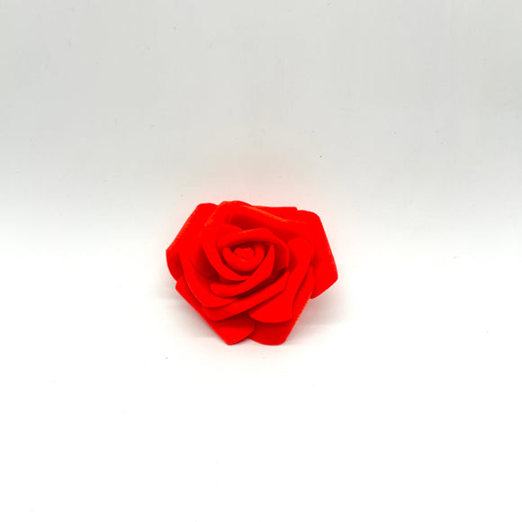 Red #2 Rose Artificial (No Wire)