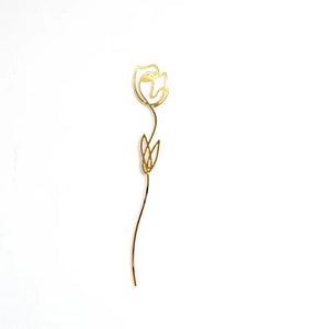 Gold Acrylic Flower #1