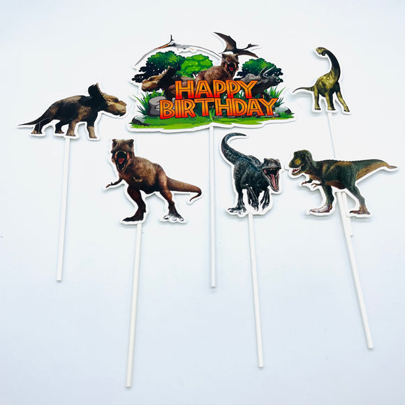 NP Paper Toppers-  Dinosaurs 6pcs