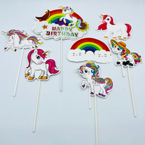 NP Paper Toppers-  Unicorn 6pcs