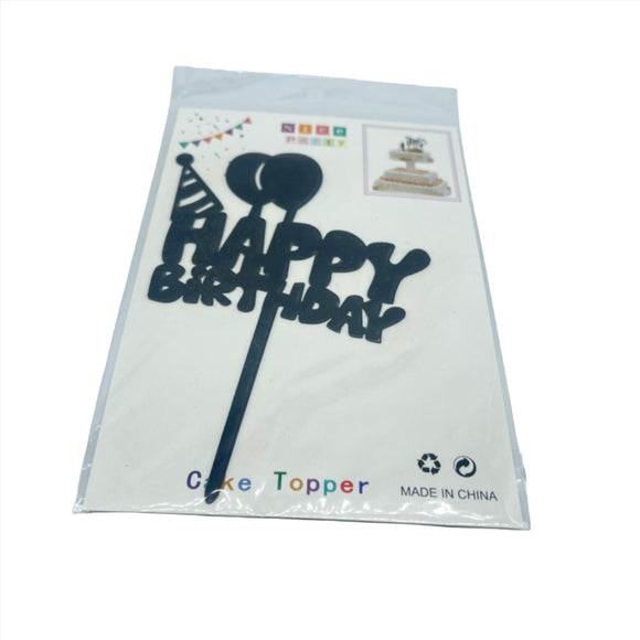 Black NP Topper - HBD 2384