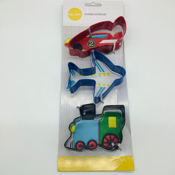 Transport Cookie Cutter Set 3pcs