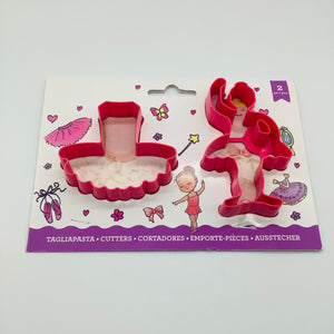 Ballerina Cookie Cutter Set 2pcs