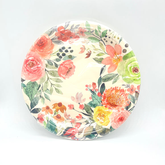 Pink Peony Paper Plates 10s