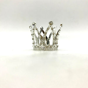 Mini Crown Silver with Diamantés