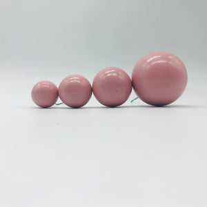 Faux Balls 4pcs Dusty Rose