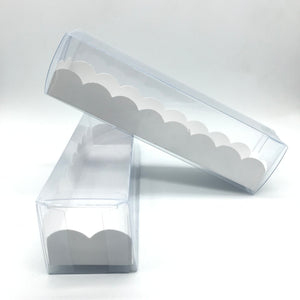 Clear Macaron Box 6up