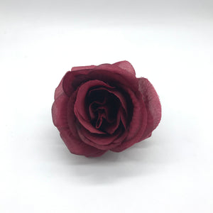 Deep Red Large Artificial Rose