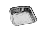 Foil Container 4173 Square with Plastic Lids 6's