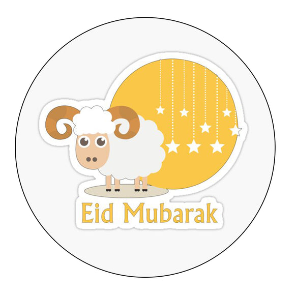 Eid Sticker Style 1 5cm - 12pcs