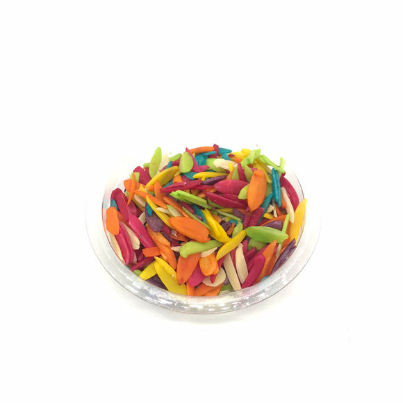 Coloured Almonds Slivered 50g