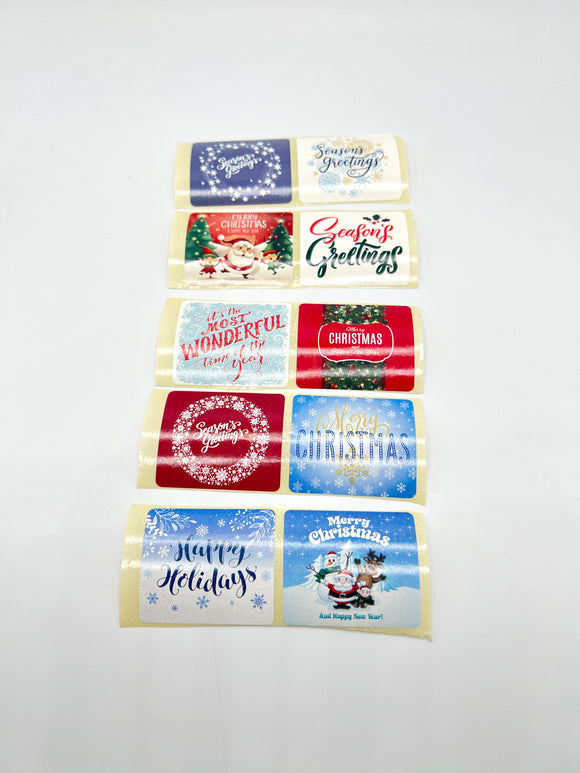 Assorted Christmas Sticker 10s