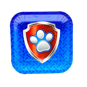 Paw Patrol 9" Square Paper Plates 10pcs