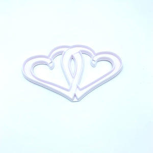 Two Hearts Cutter 13cmx8cm