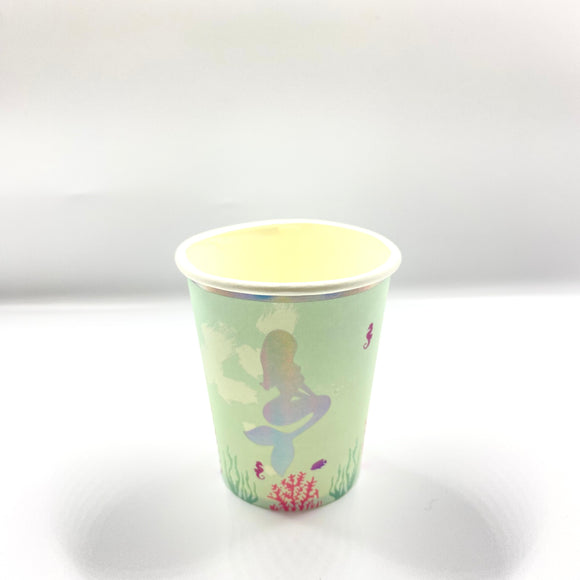 Mermaid Paper Cups 10pcs